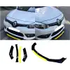Renault Fluence Uyumlu Ön Lip Sarı Renkli 4 Parça - A+ Ürün - Dayanıklı Malzeme