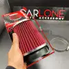 Spor Açık Hava Filtresi Krom Başlı Kırmızı Renk - Süper Ses Yüksek Performans BR4686101