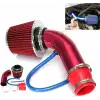Spor Açık Hava Filtresi Krom Borulu Kırmızı Renk -Boru Çapı 7,6cm Uzunluk 23cm