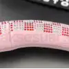 Tay Tüyü Peluş Taşlı Geçme Direksiyon Kılıfı-Spor Görünüm-Pembe-İç 32-Dış 38cm