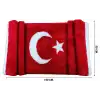 Torpido Üstü Peluş Örtü Türk Bayrağı Polar Kumaş Desenli Tasarım