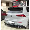 Volkswagen Golf 8 GTI Difüzör - Parlak Siyah Krom Uçlu