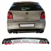 VOLKSWAGEN POLO Polo MK4 (2002-2009) UYUMLU DİFÜZÖR ARKA TAMPON EKİ