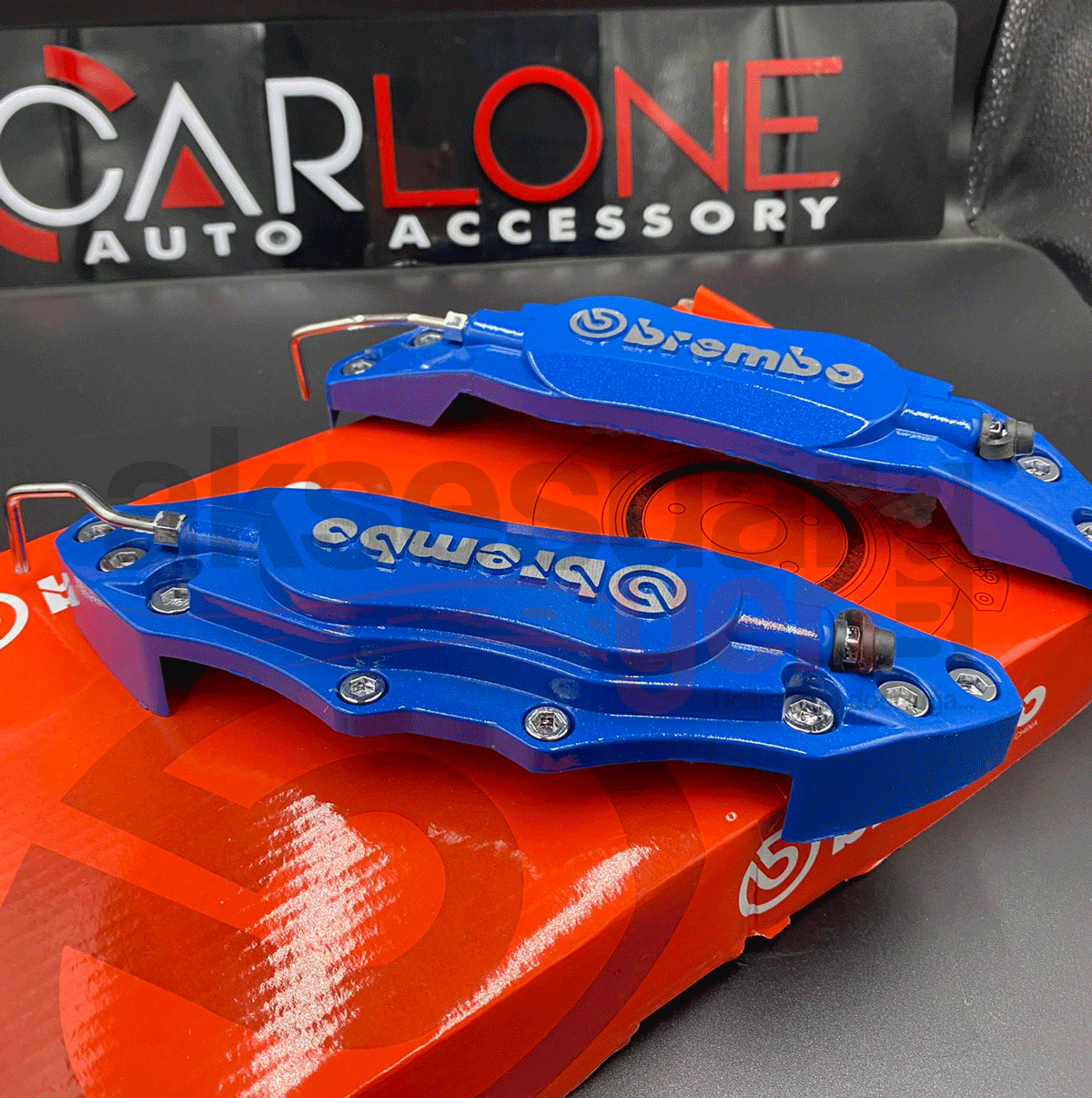 Brembo Orjinal Metal Kaliper Kapağı Mavi Renk Fren Disk Kapağı 2Li Set Aynı Gün Kargo