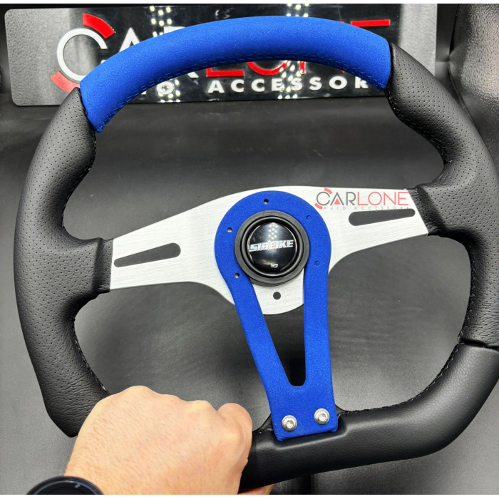 Momo Tip Spor Direksiyon Mavi Nubuk Süet Deri Detaylı 32cm Özel Seri