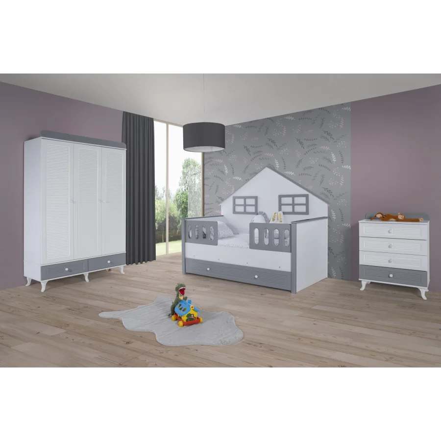 2KA Aqua Grey Montessori Bebek ve Çocuk Odası Takımı