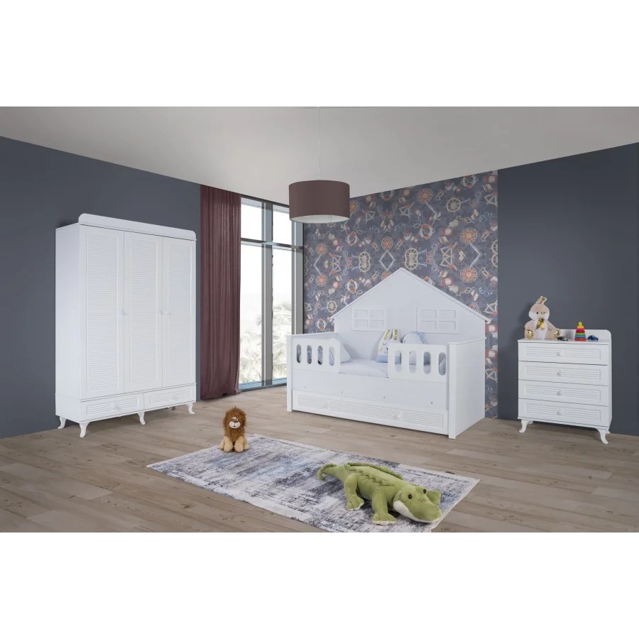 2KA Aqua White Montessori Bebek ve Çocuk Odası Takımı