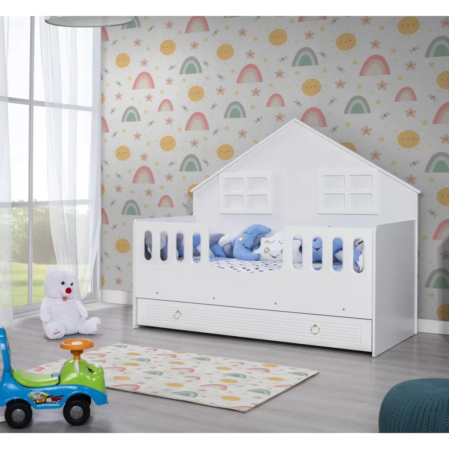 2KA Aqua White Montessori Karyola