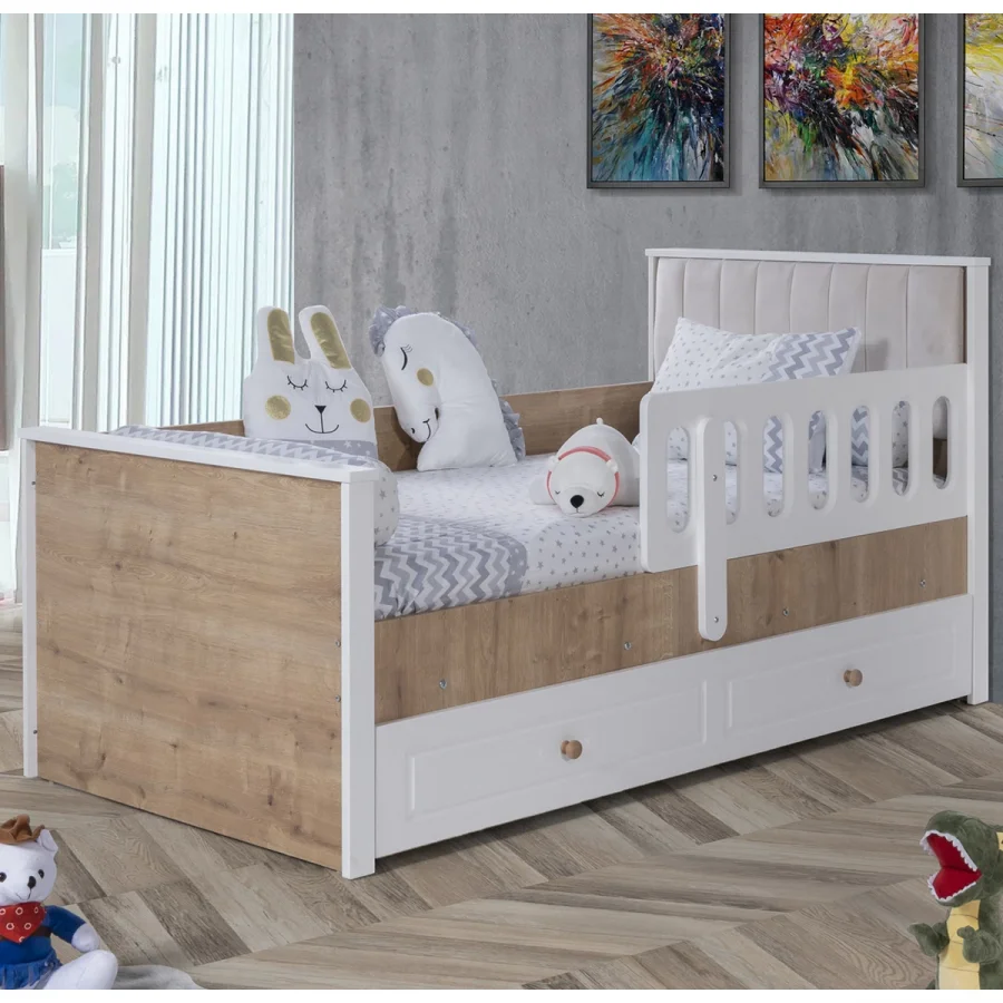 2KA Babylone Yavru Yataklı Kapitoneli Karyola