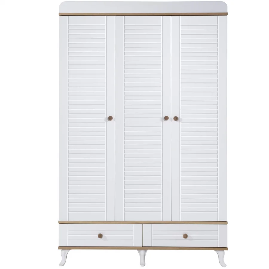 2KA Bonny White 3 Kapılı Dolap