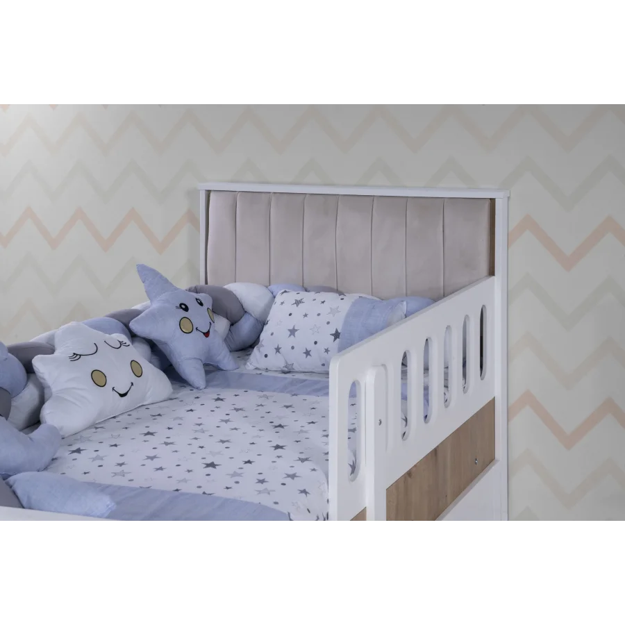 2KA Bonny White 4 Kapılı Karyolalı Takım