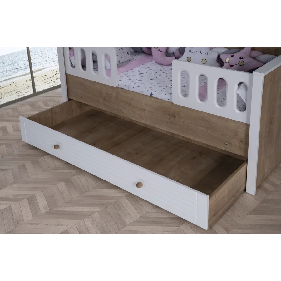 2KA Bonny White Montessori Karyola