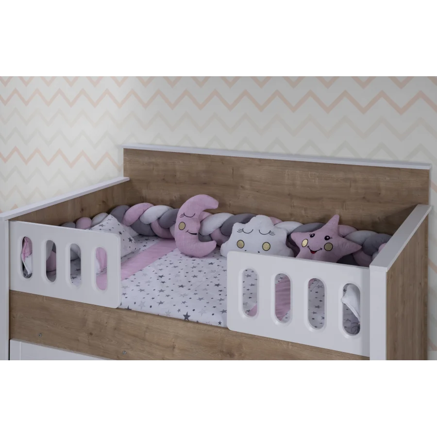 2KA Bonny White Sedir Karyolalı Çocuk Odası Takımı