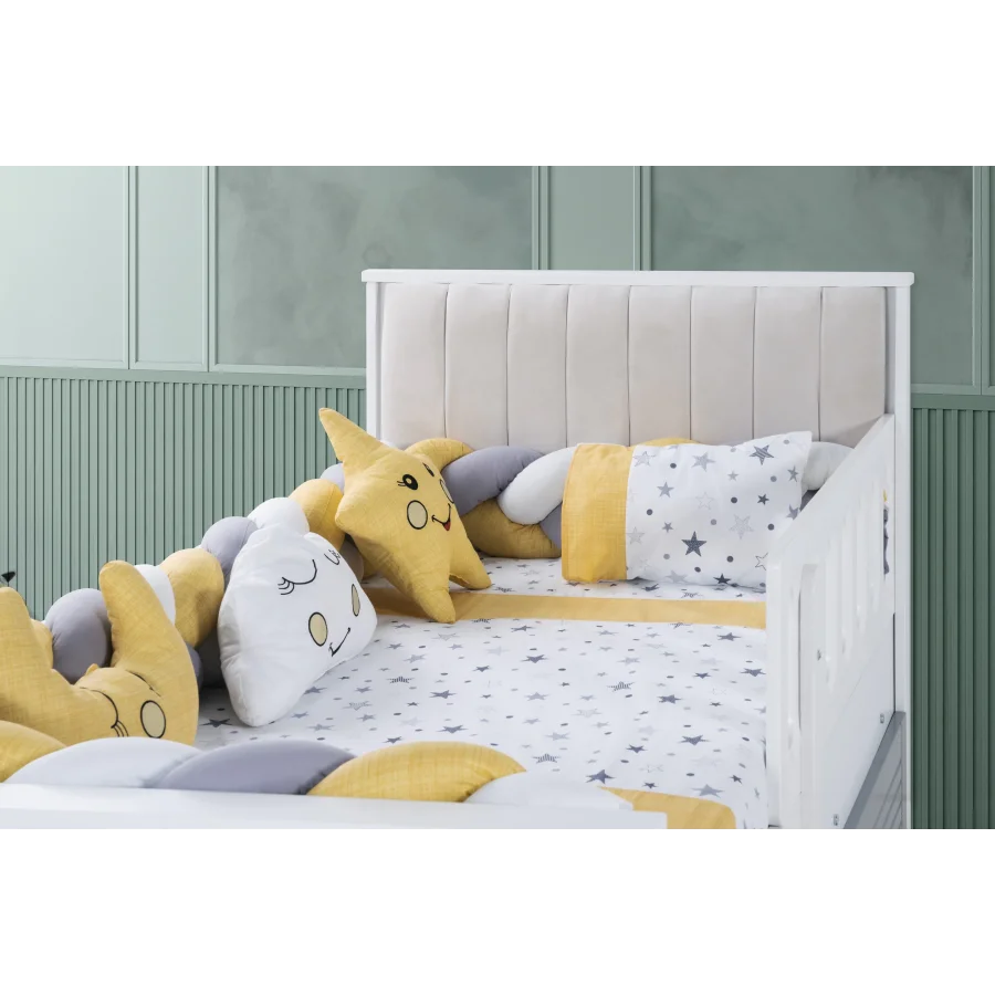 2KA Cover Grey 4 Kapılı Karyolalı Çocuk Odası Takımı