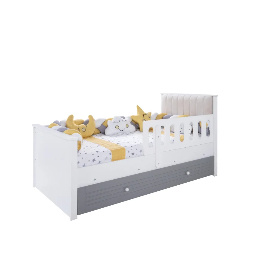 2KA Cover Grey 4 Kapılı Karyolalı Çocuk Odası Takımı