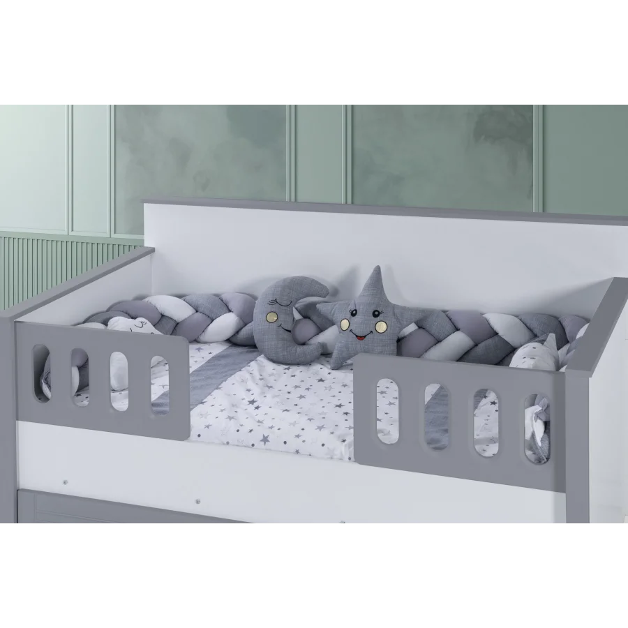 2KA Cover Grey Sedir Karyolalı Çocuk Odası Takımı