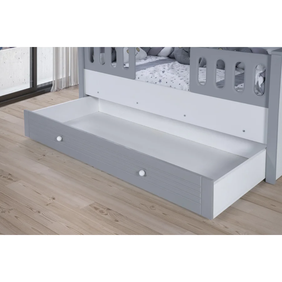 2KA Cover Grey Sedir Karyolalı Çocuk Odası Takımı