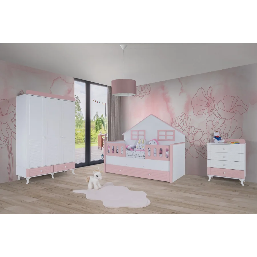 2KA Cover Pink Montessori Çocuk Odası Takımı