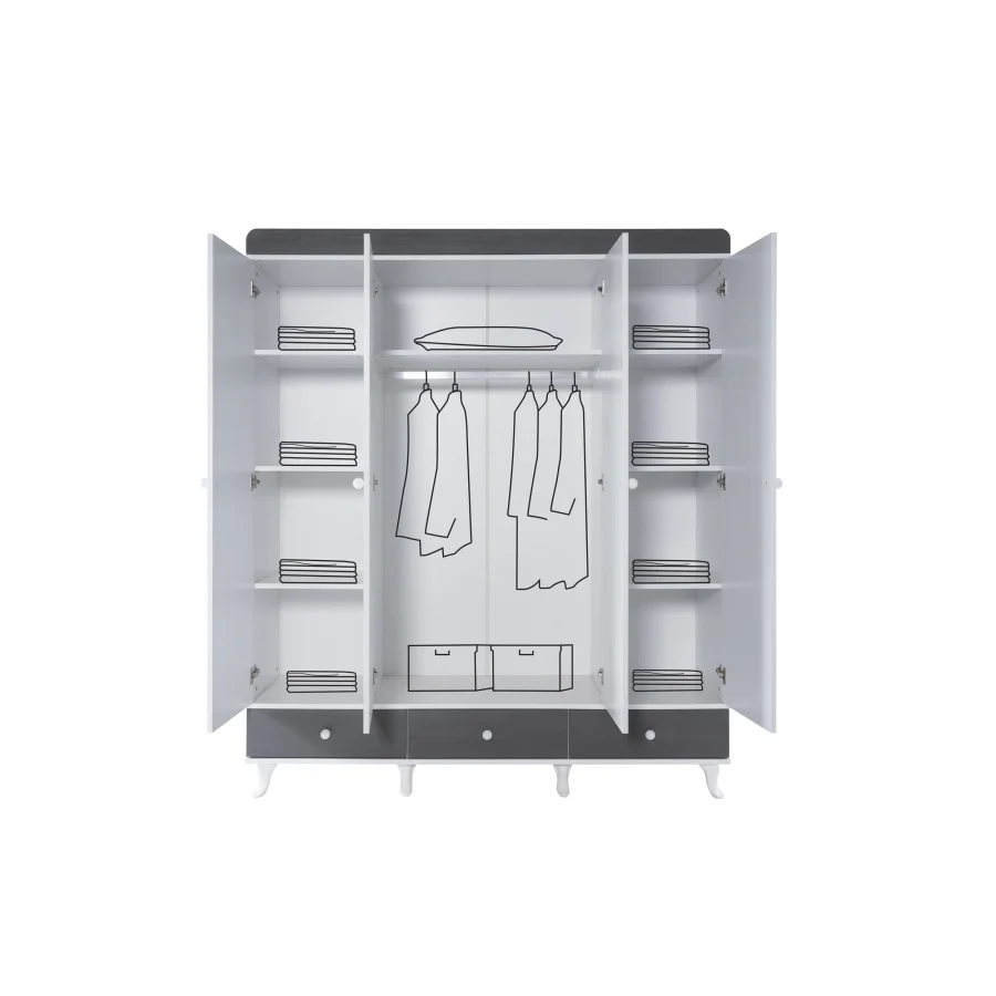 2KA Energy 4 Kapılı Çocuk Odası Takımı