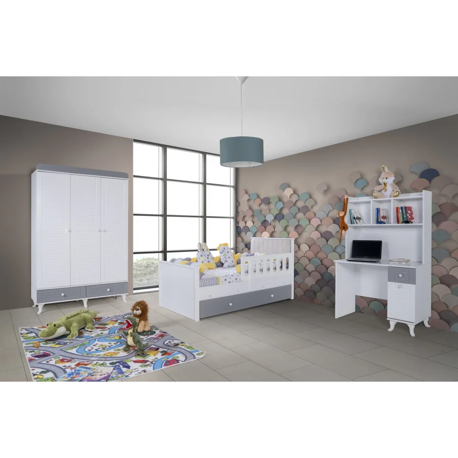 2KA Joy Gray Karyolalı Çocuk Odası Takımı
