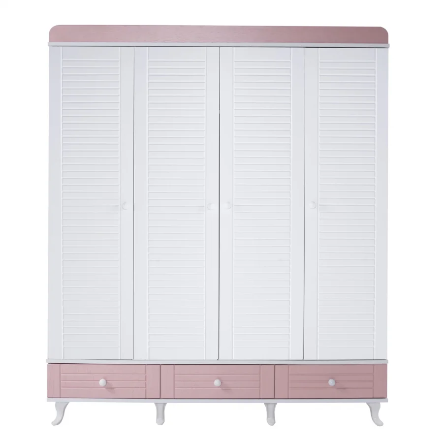 2KA Joy Pink 4 Kapılı Dolap