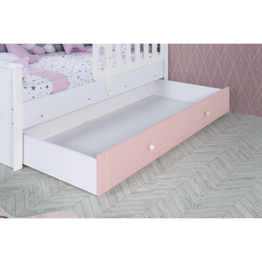 2KA Joy Pink 4 Kapılı Karyolalı Çocuk Odası Takımı