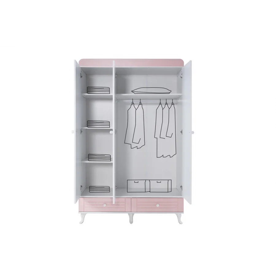 2KA Joy Pink Karyolalı Çocuk Odası Takımı