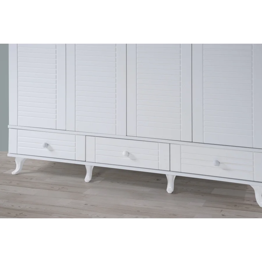 2KA Joy White 4 Kapılı Dolap