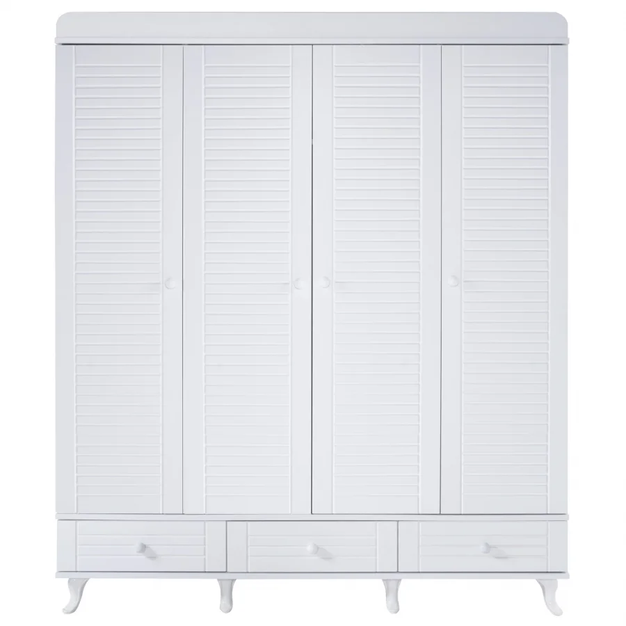 2KA Joy White 4 Kapılı Dolap