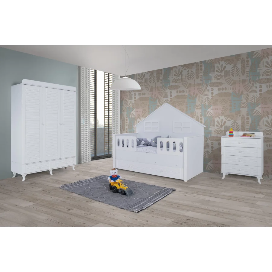 2KA Joy White Montessori Çocuk Odası Takımı