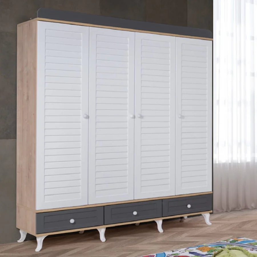 2KA Komplex 4 Kapılı Montessori Çocuk Odası Takımı