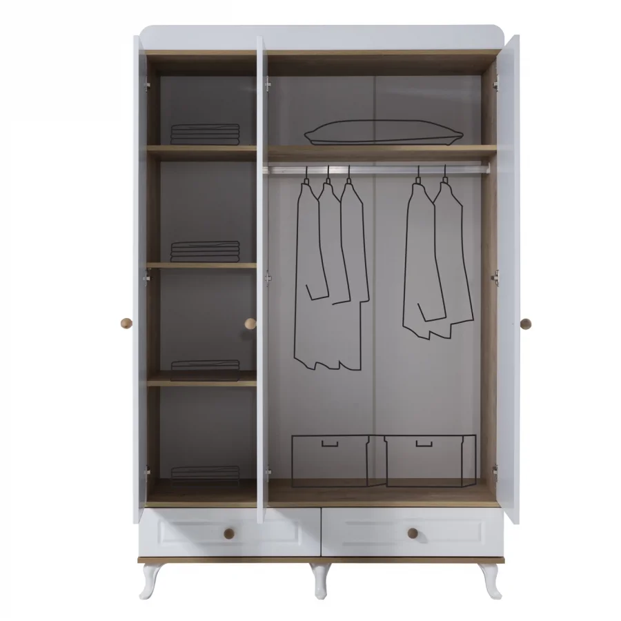 2KA Line 3 Kapılı Dolap