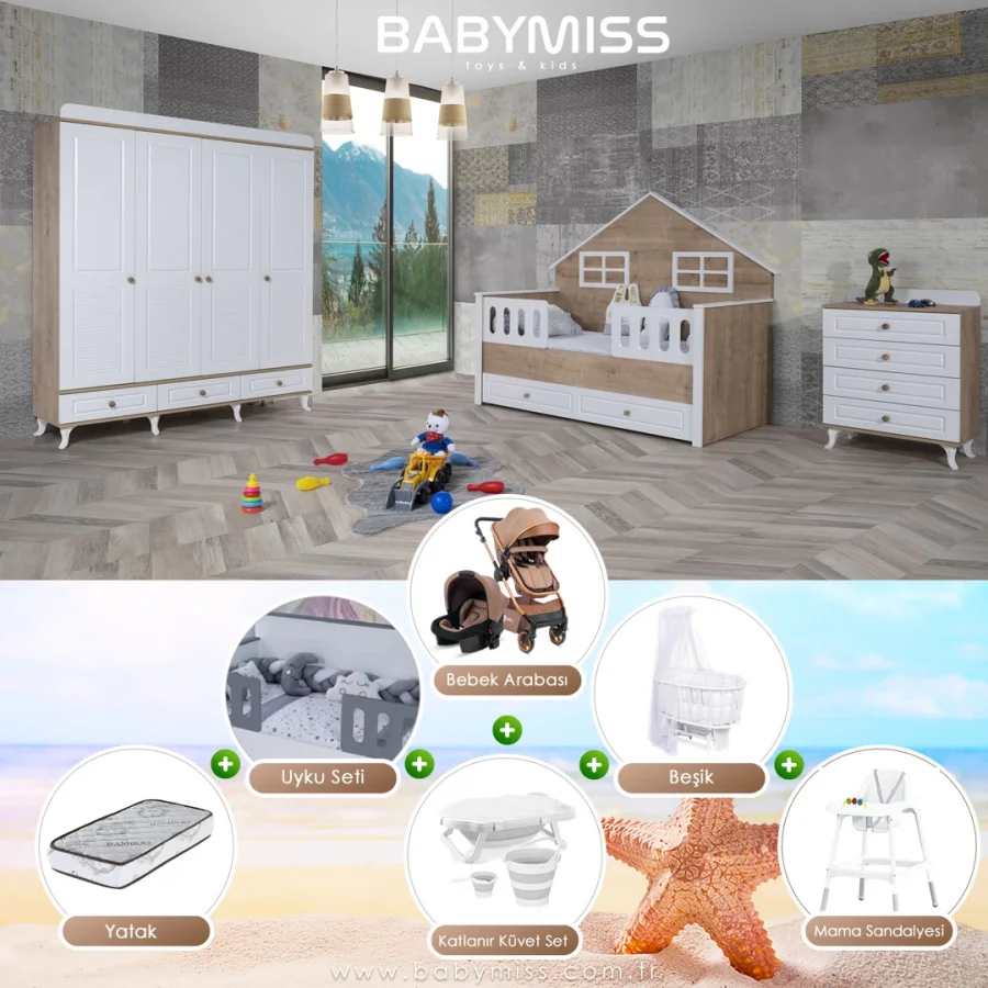 2Ka Line Bebek Odası Standart Paket Seti