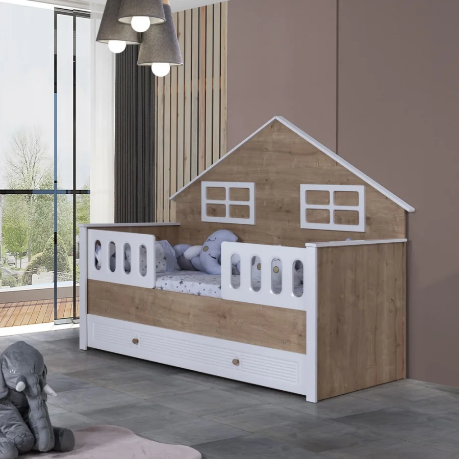 2KA Master White 4 Kapılı Montessori Çocuk Odası Takımı