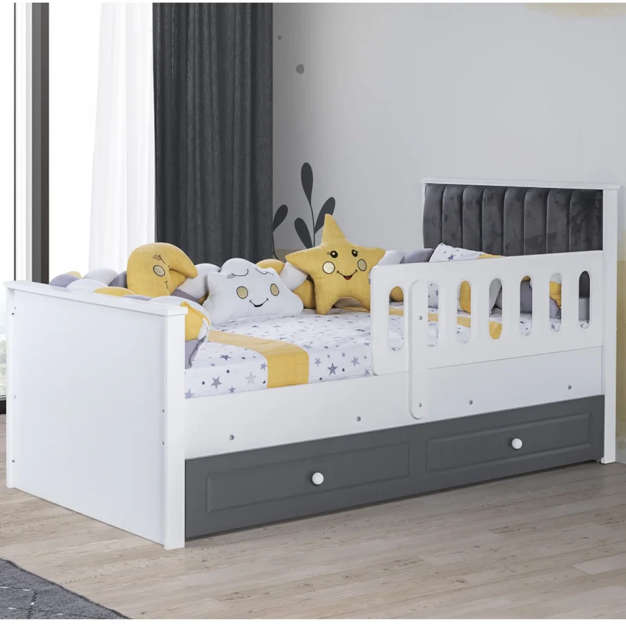 2KA New Luna Fame Yavru Yataklı Kapitoneli Karyola