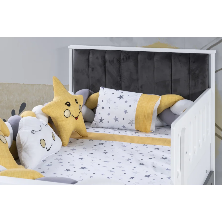 2KA New Luna Fame Yavru Yataklı Kapitoneli Karyola