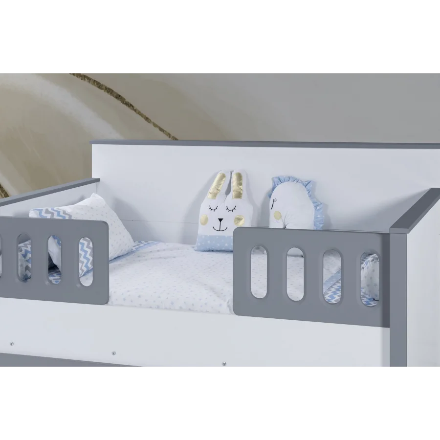 2KA New Luna Grey Sedir Karyolalı Çocuk Odası Takımı