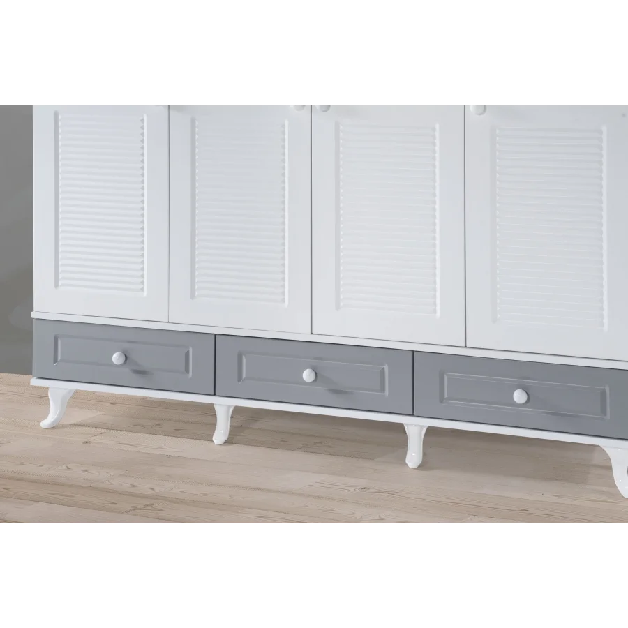 2KA New Luna Grey Sedir Karyolalı Çocuk Odası Takımı