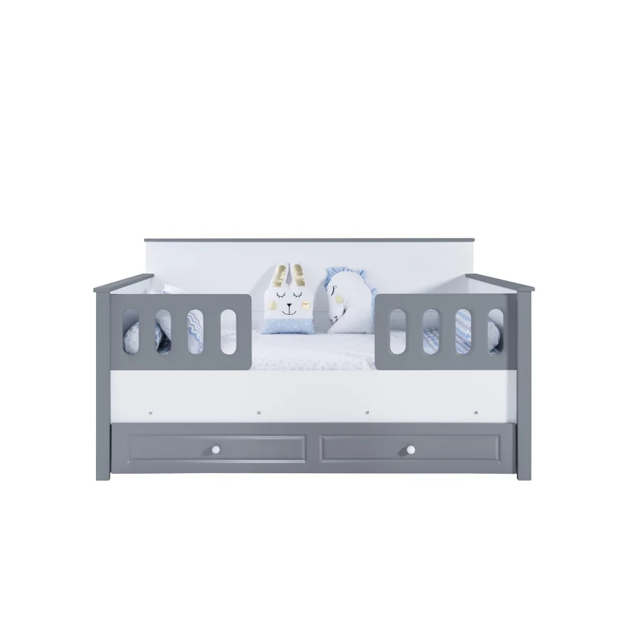 2KA New Luna Grey Sedir Karyolalı Çocuk Odası Takımı