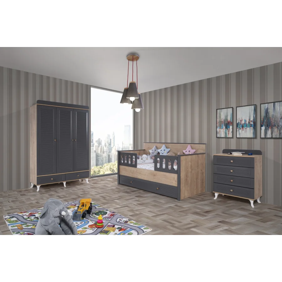 2KA Palm Sedir Karyolalı Çocuk Odası Takımı