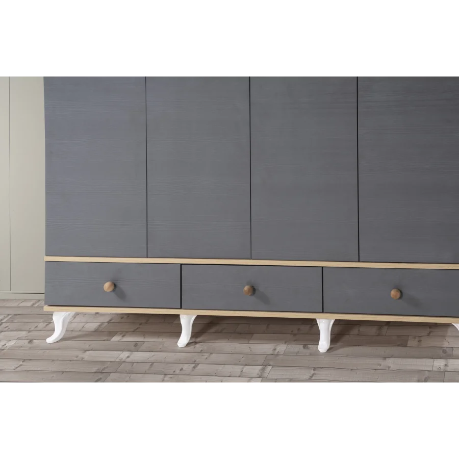 2KA Slepper 4 Kapılı Karyolalı Çocuk Odası Takımı