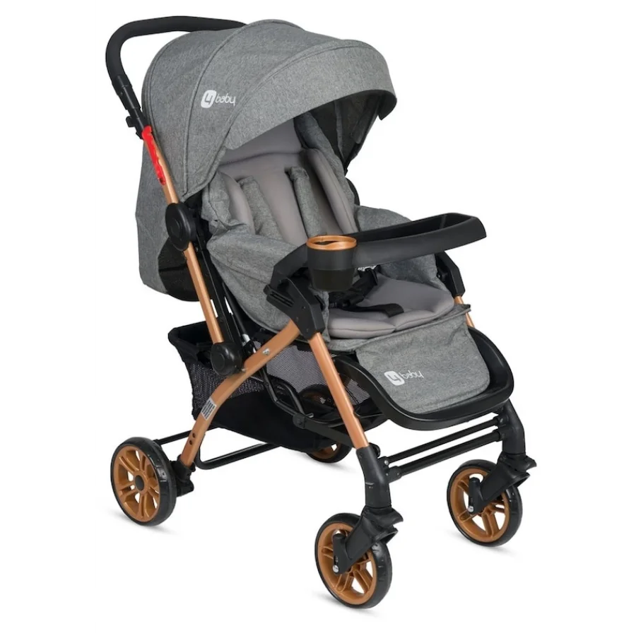 4 Baby AB-310 Active Gold Çift Yönlü Bebek Arabası - Gri