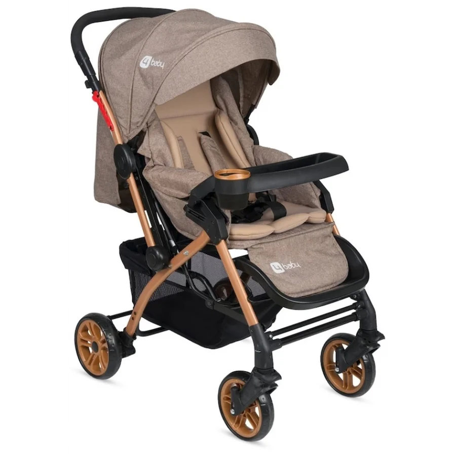 4 Baby AB-310 Active Gold Çift Yönlü Bebek Arabası - Kahve