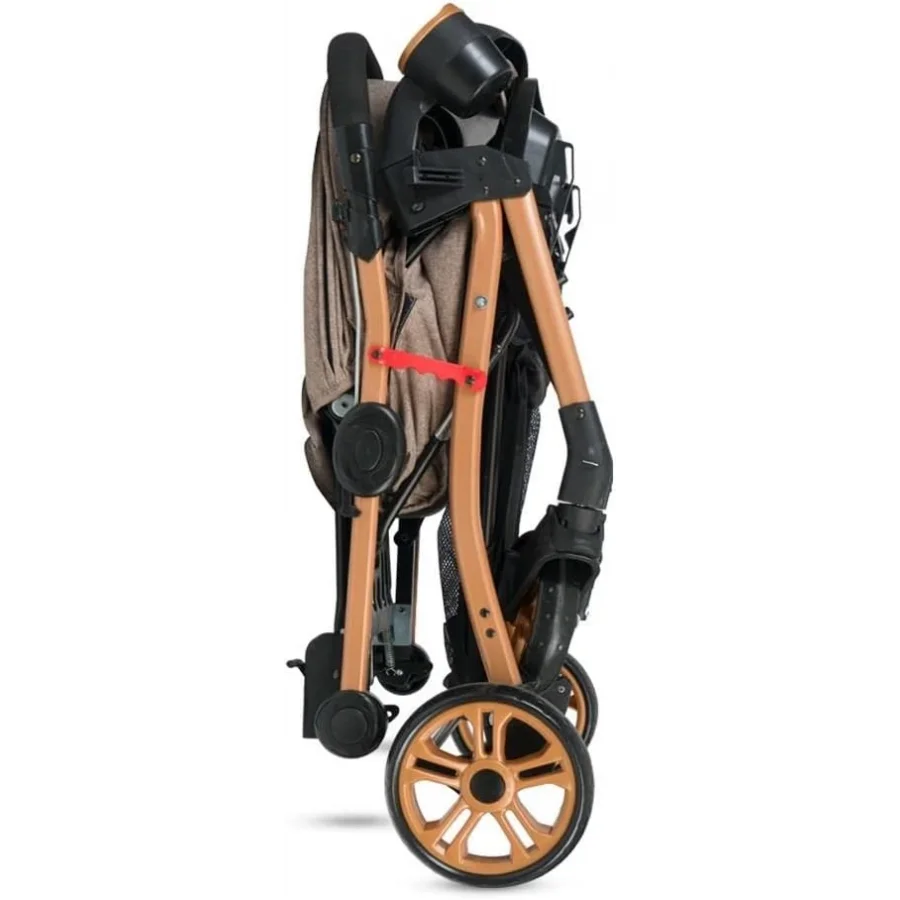 4 Baby AB-310 Active Gold Çift Yönlü Bebek Arabası - Kahve