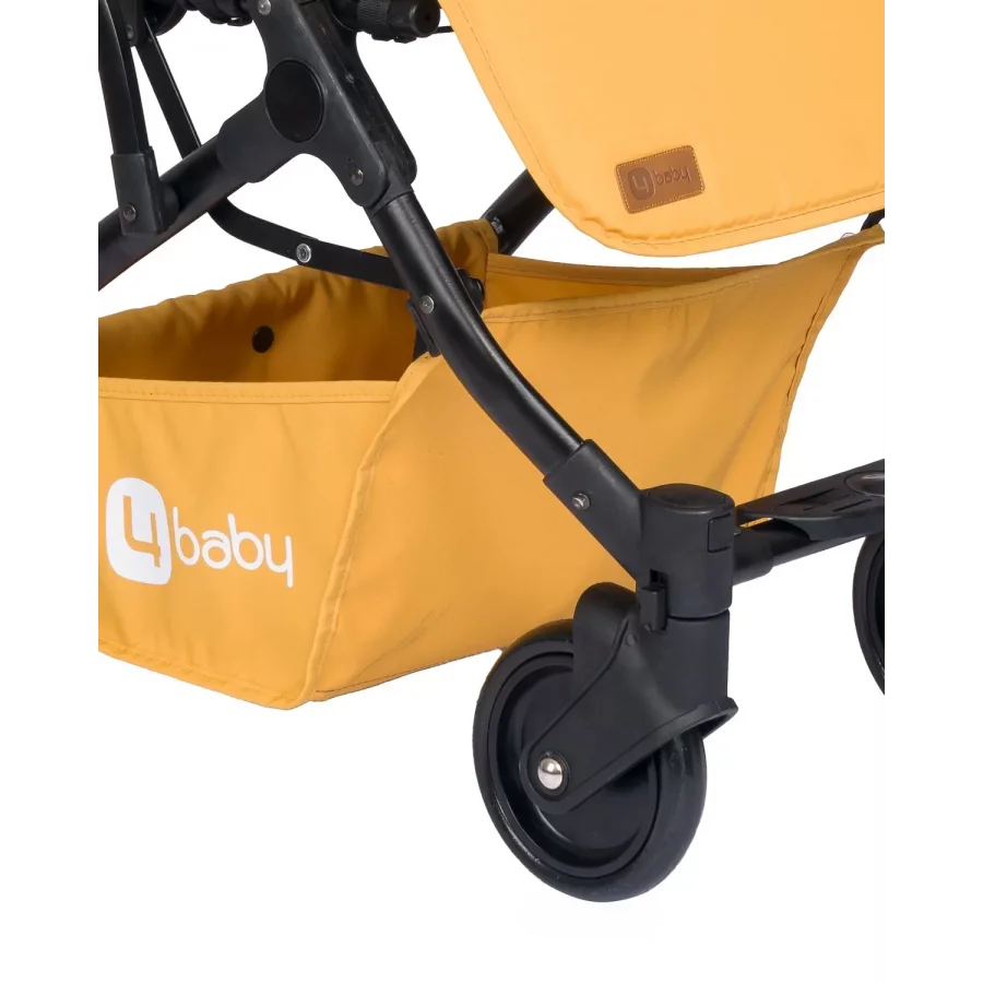 4 Baby AB-383 Drone Sky Siyah Kabin Tipi Bebek Arabası - Sarı