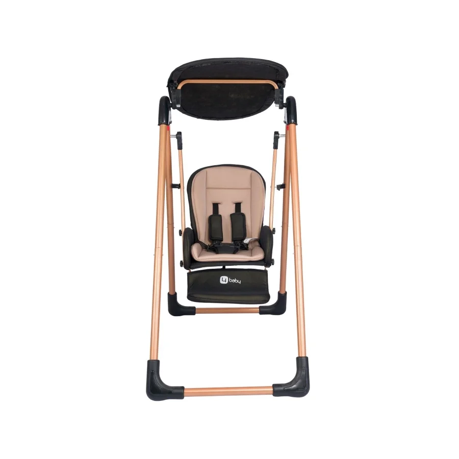 4 Baby Ab-655 Funny Salıncaklı Mama Sandalyesi Gold