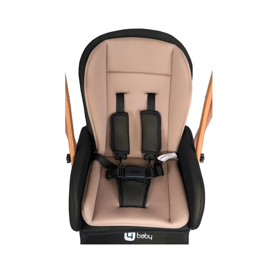 4 Baby Ab-655 Funny Salıncaklı Mama Sandalyesi Gold