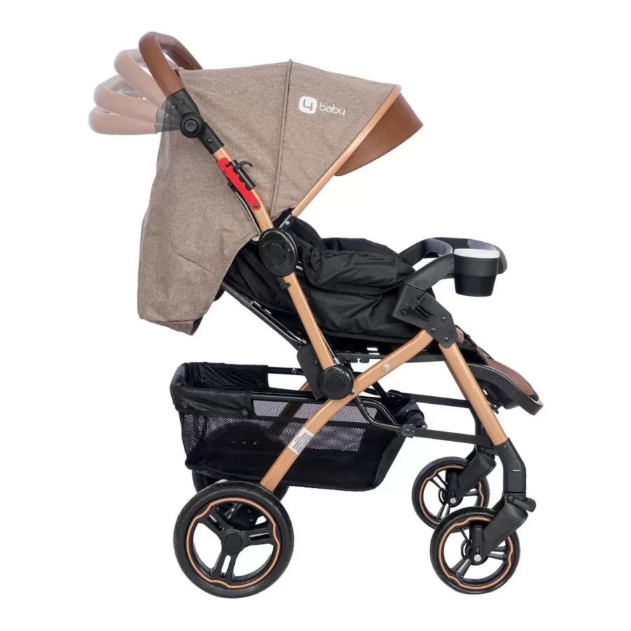 4 Baby Active Gold Plus Çift Yönlü Bebek Arabası - Antrasit