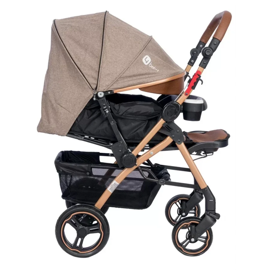 4 Baby Active Gold Plus Çift Yönlü Bebek Arabası - Antrasit
