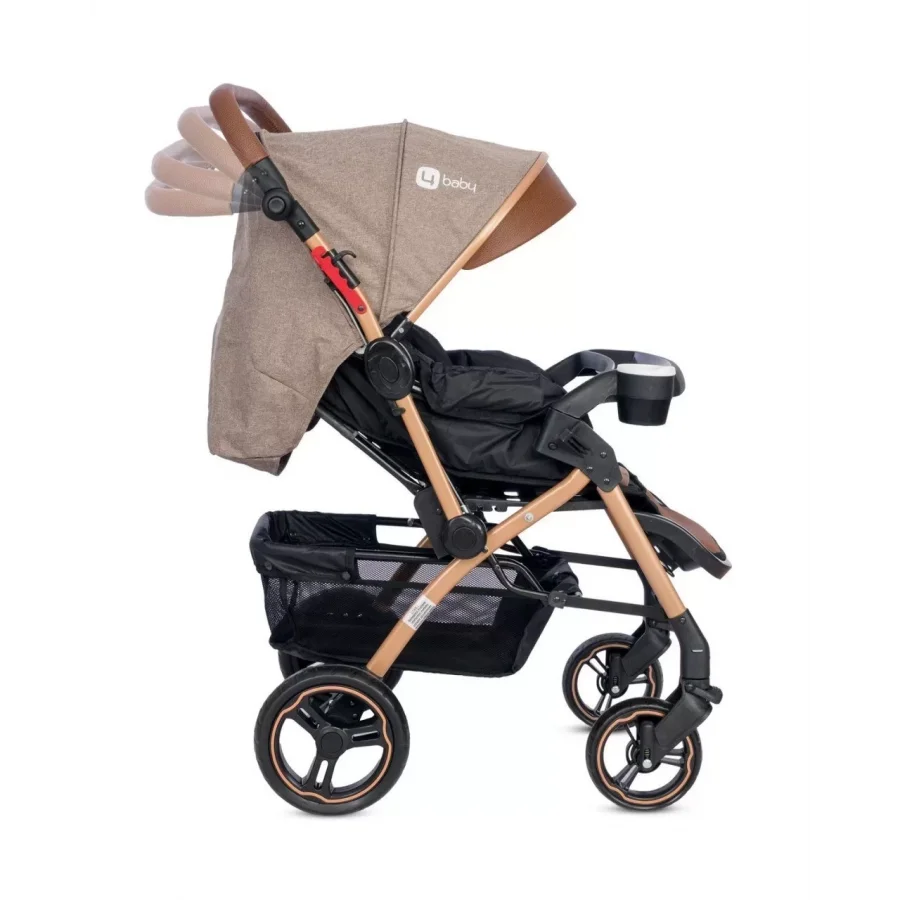 4 Baby Active Gold Plus Çift Yönlü Bebek Arabası - Kahve